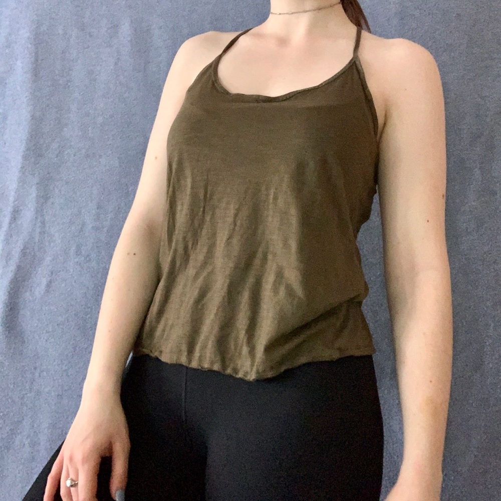 Green Racerback TankTop